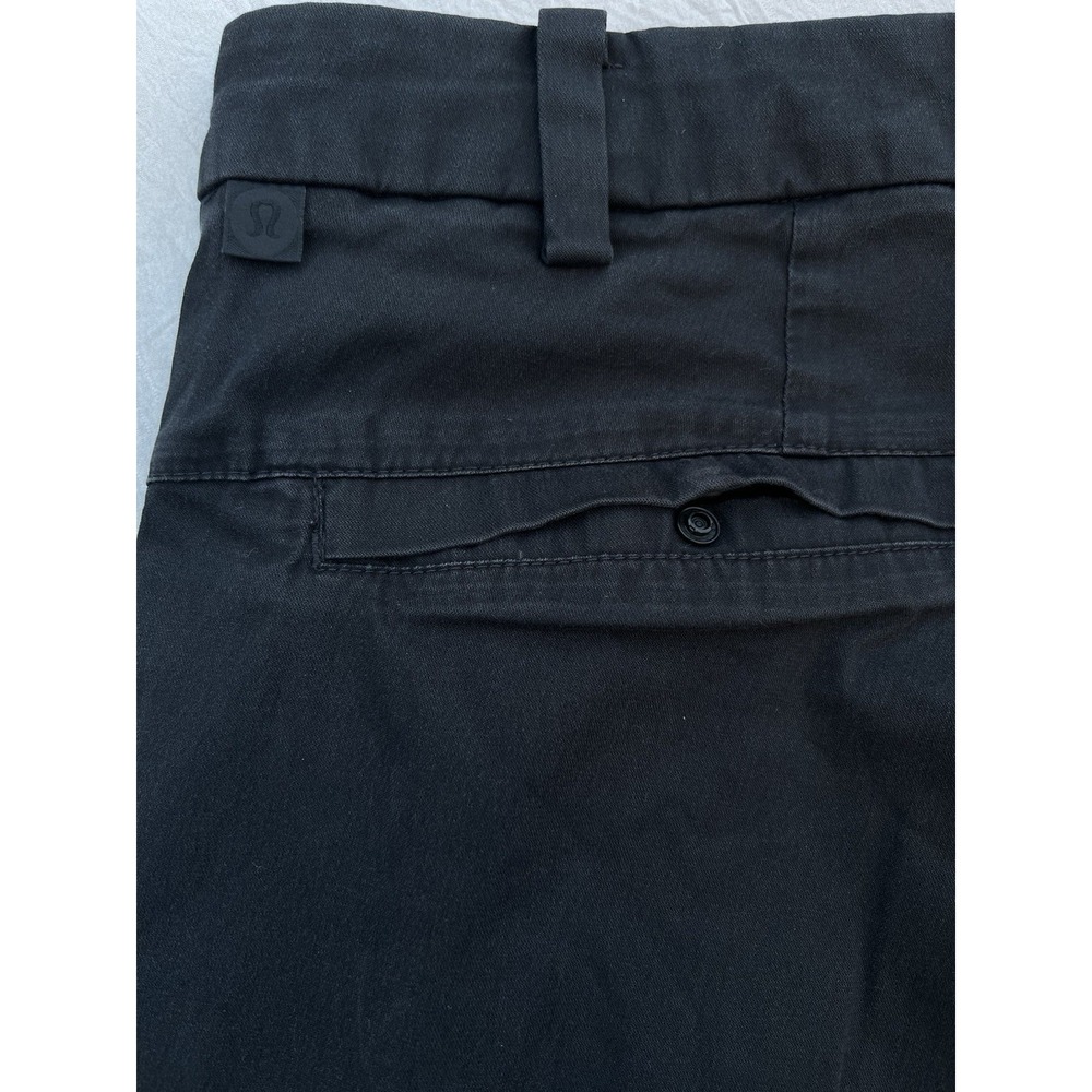 Lululemon Commission Golf Pant Large‎ 34x30 Poly Black Stretchy Comfort M5AI8S